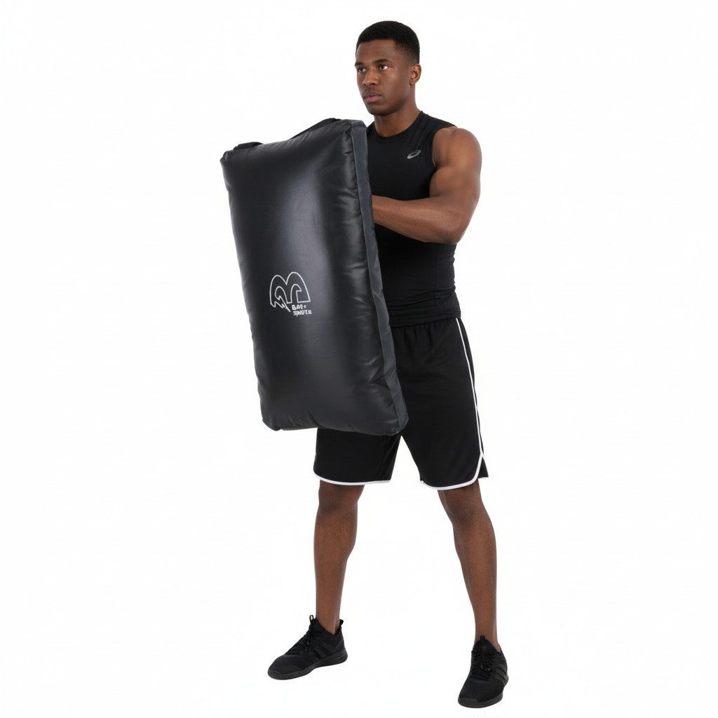 BAY-Sports Schlagpolster 3 Optionen Körper-Wand-Arm Schlagkissen für Kickboxen Krav Maga Karate, Variantenreiches Bodyshield mit Ösen für die Wandmontage