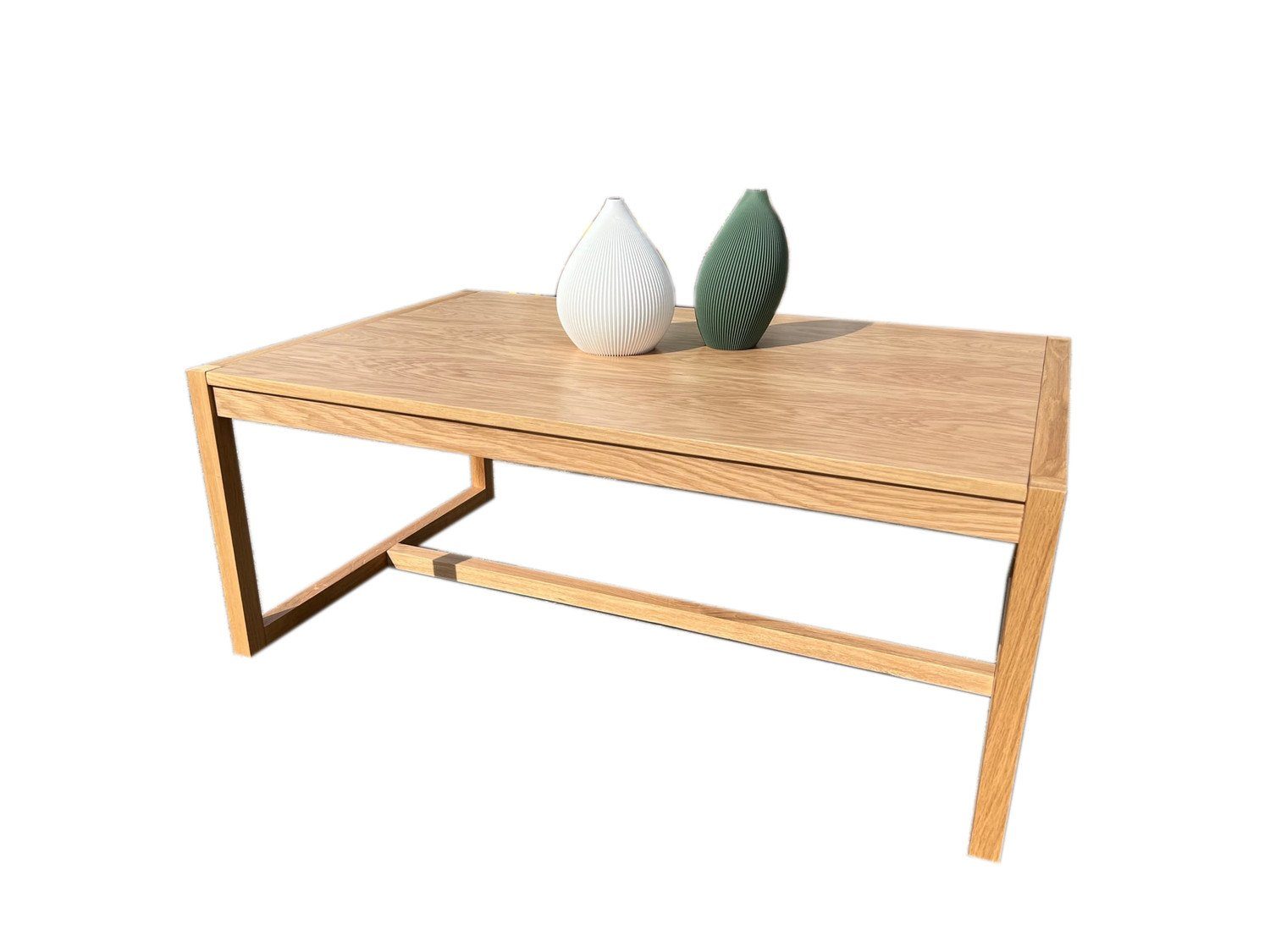 Natur24 Couchtisch Couchtisch Oslo 110x70x45cm Teilmassiv günstig online kaufen