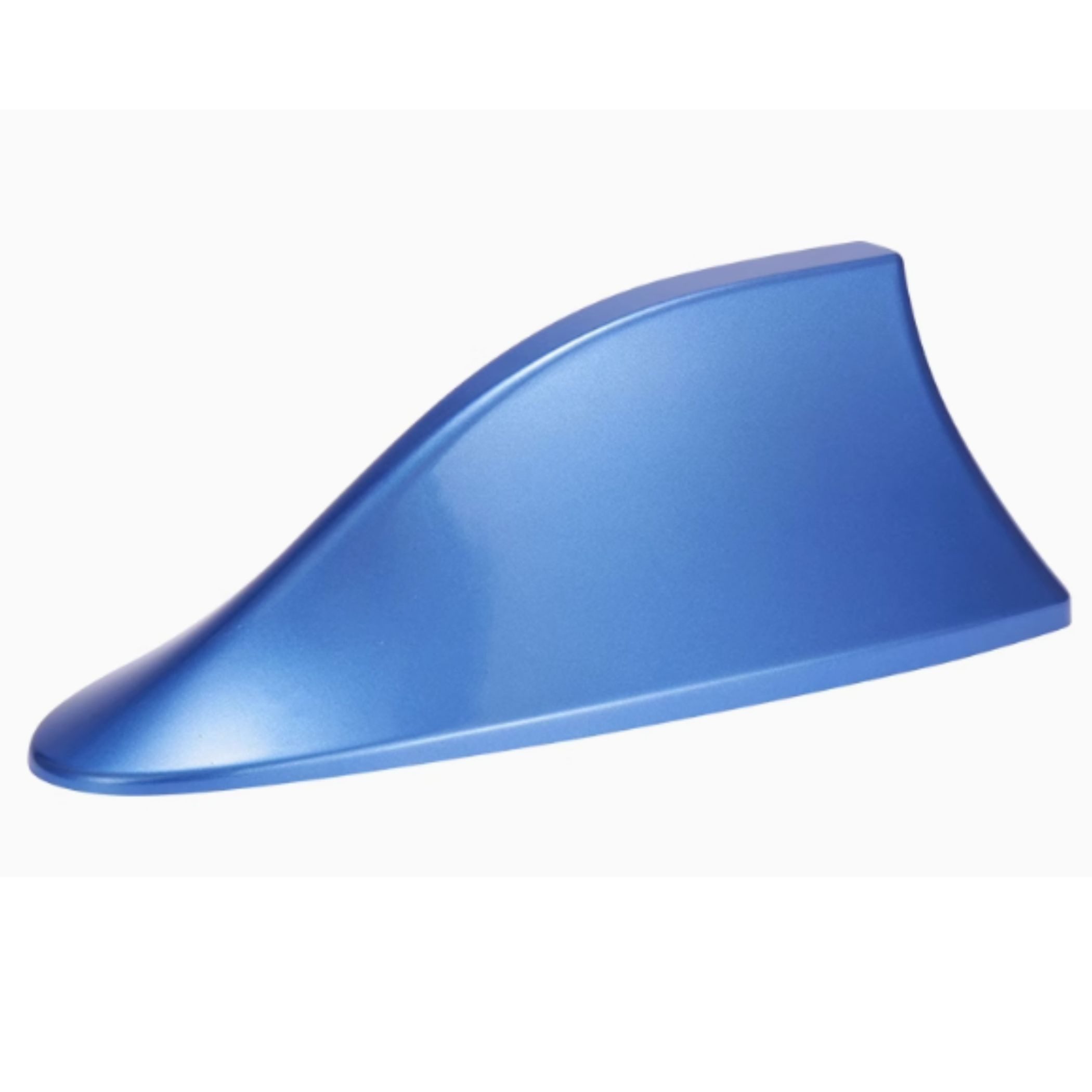 Bolwins I45C Auto Shark Antenne für AM/FM Empfang in Metallic-Hellblau Dachantenne (FM AM, für Auto / Fahrzeug, Verstärkung: 20 dB), Haifischflossen-Design AM/FM Empfang Wetterfest & UV-beständig