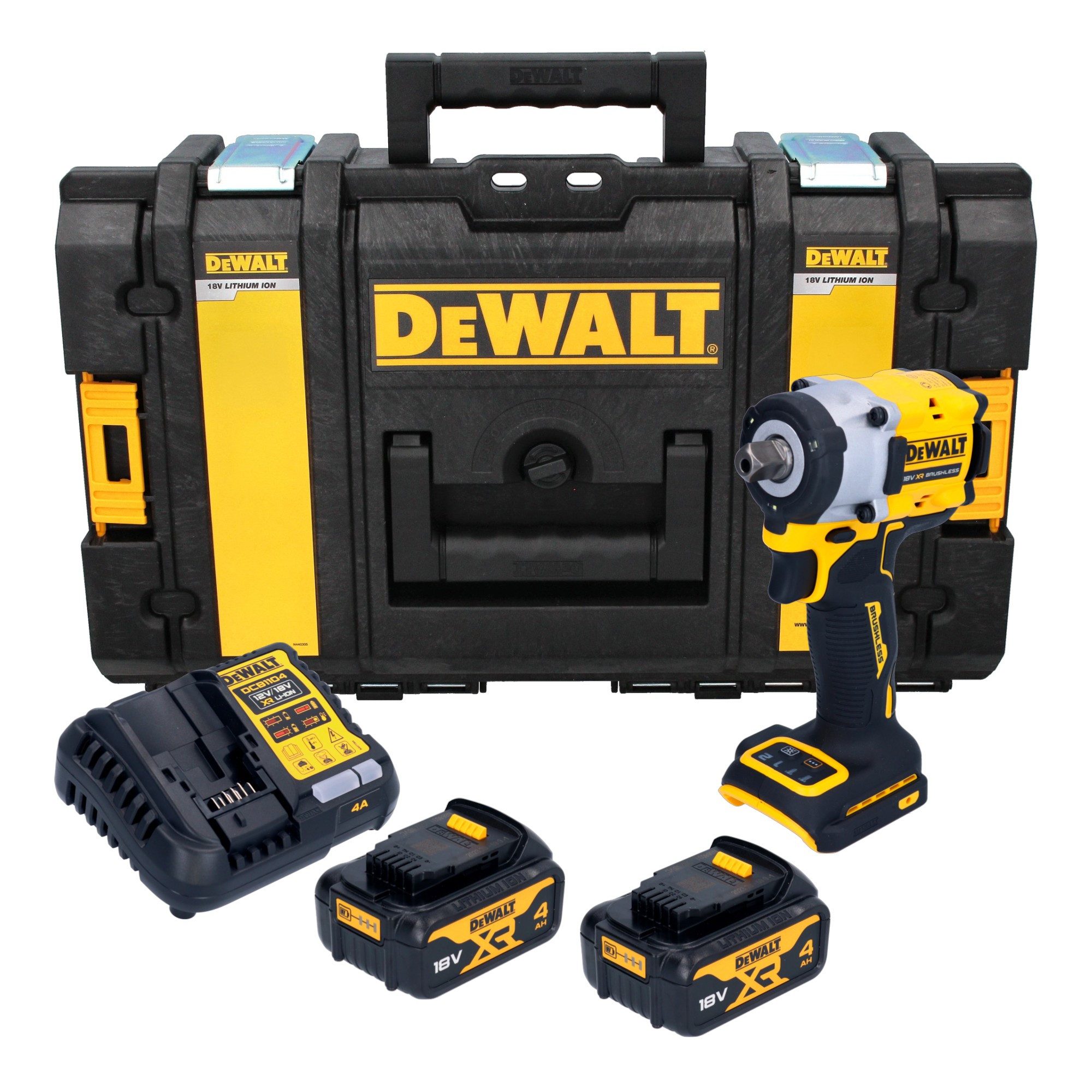 DeWalt Akku-Schlagschrauber DCF 922 M2 18 V 406 Nm 1/2" Brushless + 2x Akku 4,0 Ah + Ladegerät