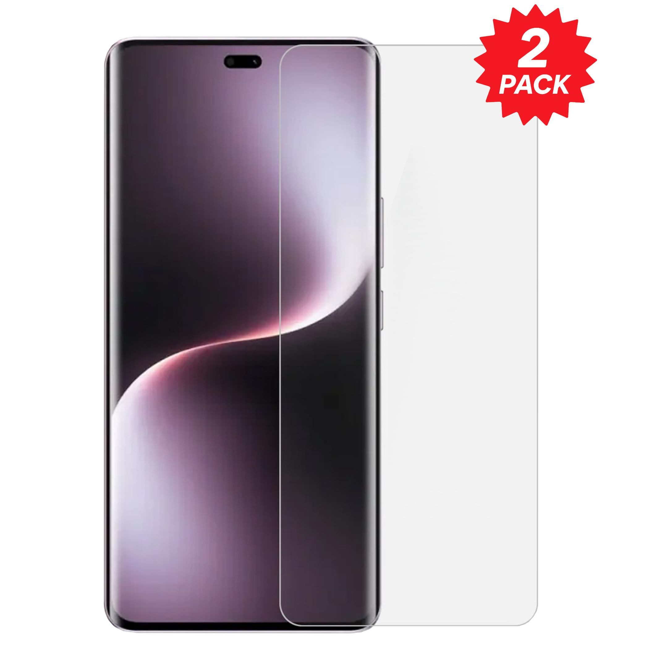 Wigento Displayschutzglas 2x für Honor Magic 8 Lite 9H Hartglas Anti Kratzer für Honor Magic 8 Lite, Spar Set 0,26mm 9H 2.5D Hart Glas Folie, hoher Schutz