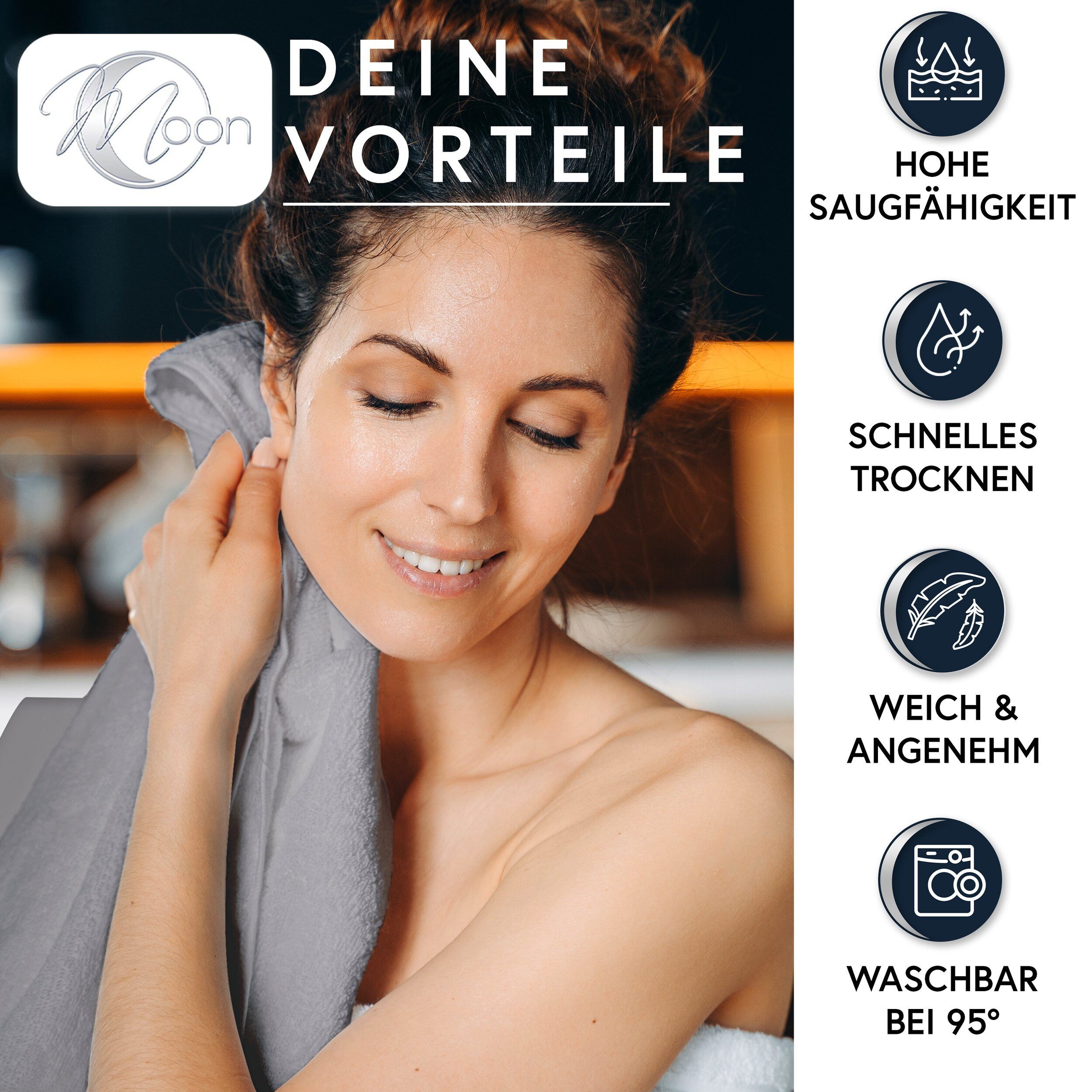 MOON Heimtextilien Handtuch 10er Pack Friseurtuch günstig online kaufen