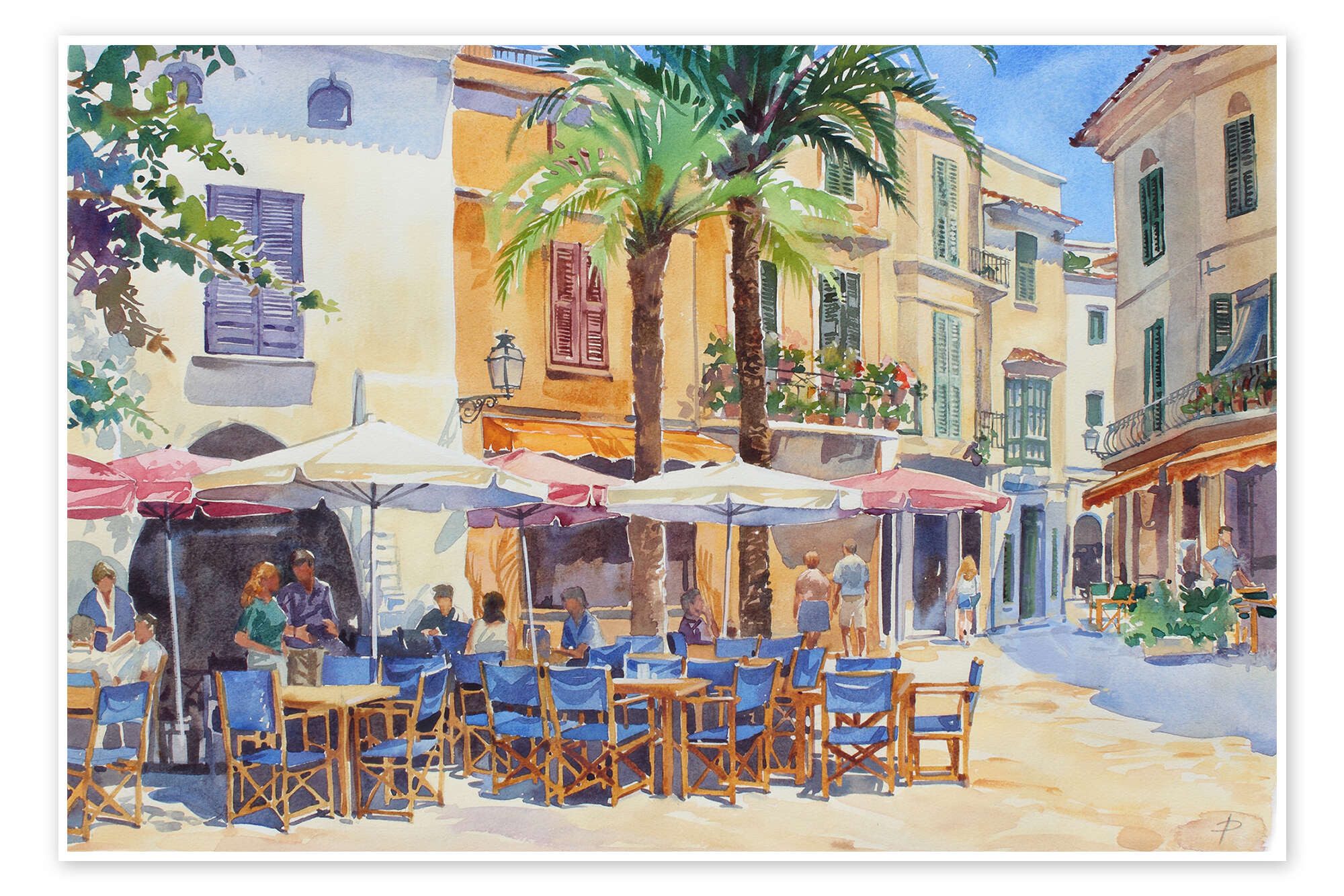 Posterlounge Wandbild Plaza Nova, Paul Simmons, erhältlich als Poster, Leinwandbild, Wandsticker oder Acrylglasbild
