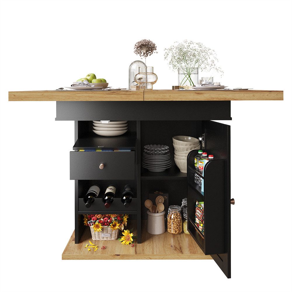 MODFU Esstisch Multifunktionaler Küchentisch (Ausziehbarer Teleskoptisch mi günstig online kaufen