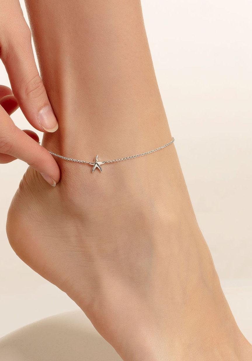 THOMAS SABO Fußkette Seestern-Optik
