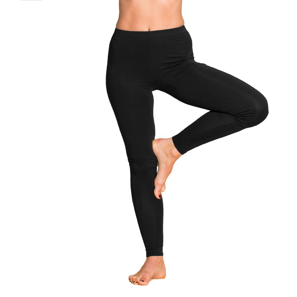 PANASIAM Leggings Einfarbige Leggings aus natürlicher günstig online kaufen