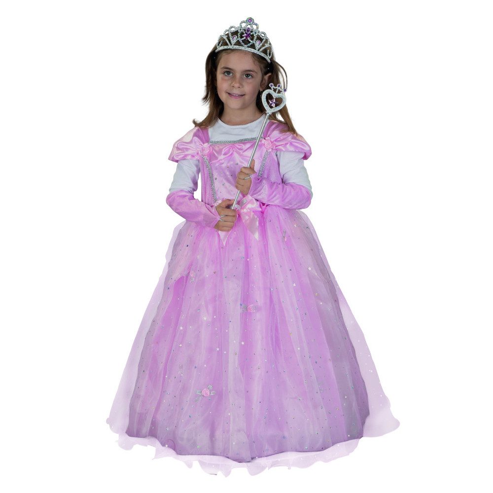 MICA Kostüm Kostüm - Rosafarbene Prinzessin - für Kinder - 2-teilig - Größe 110/11