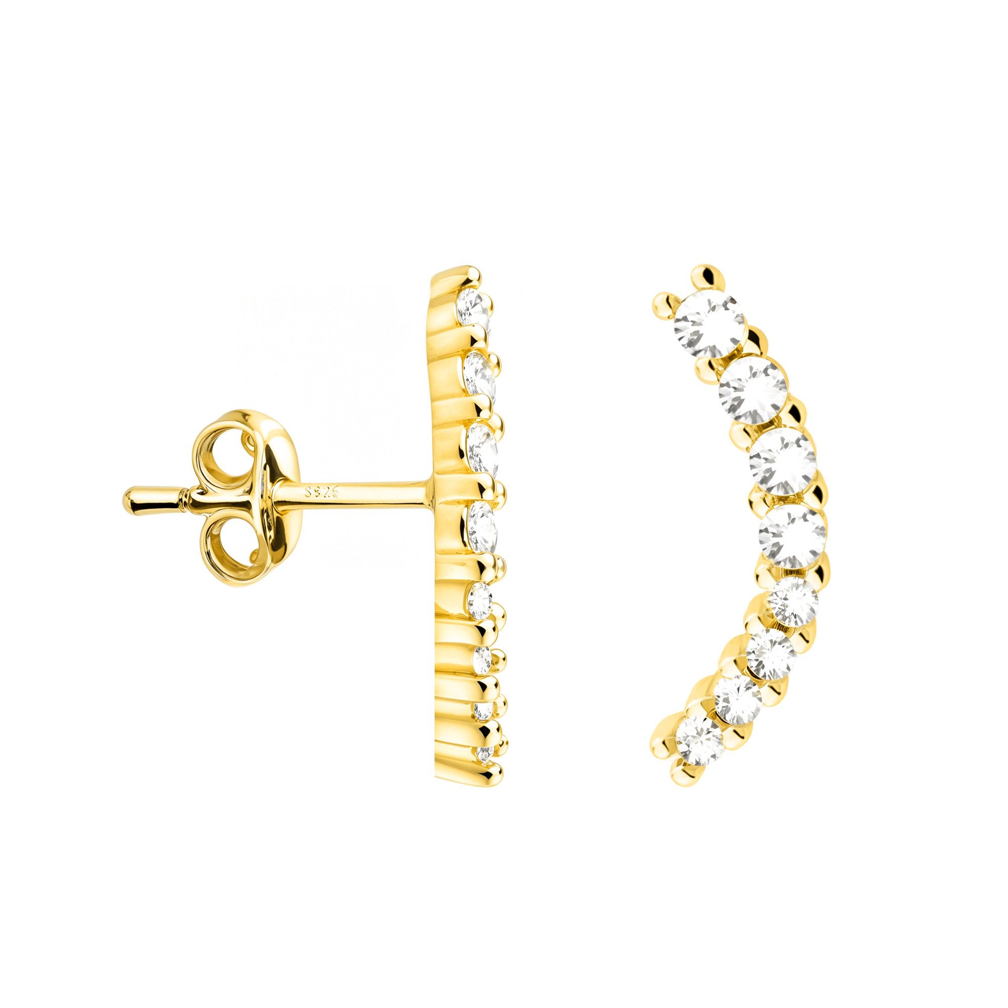 Sofia Milani Paar Ohrstecker Gebogen, 925 Silber Damen Schmuck - E2526 günstig online kaufen