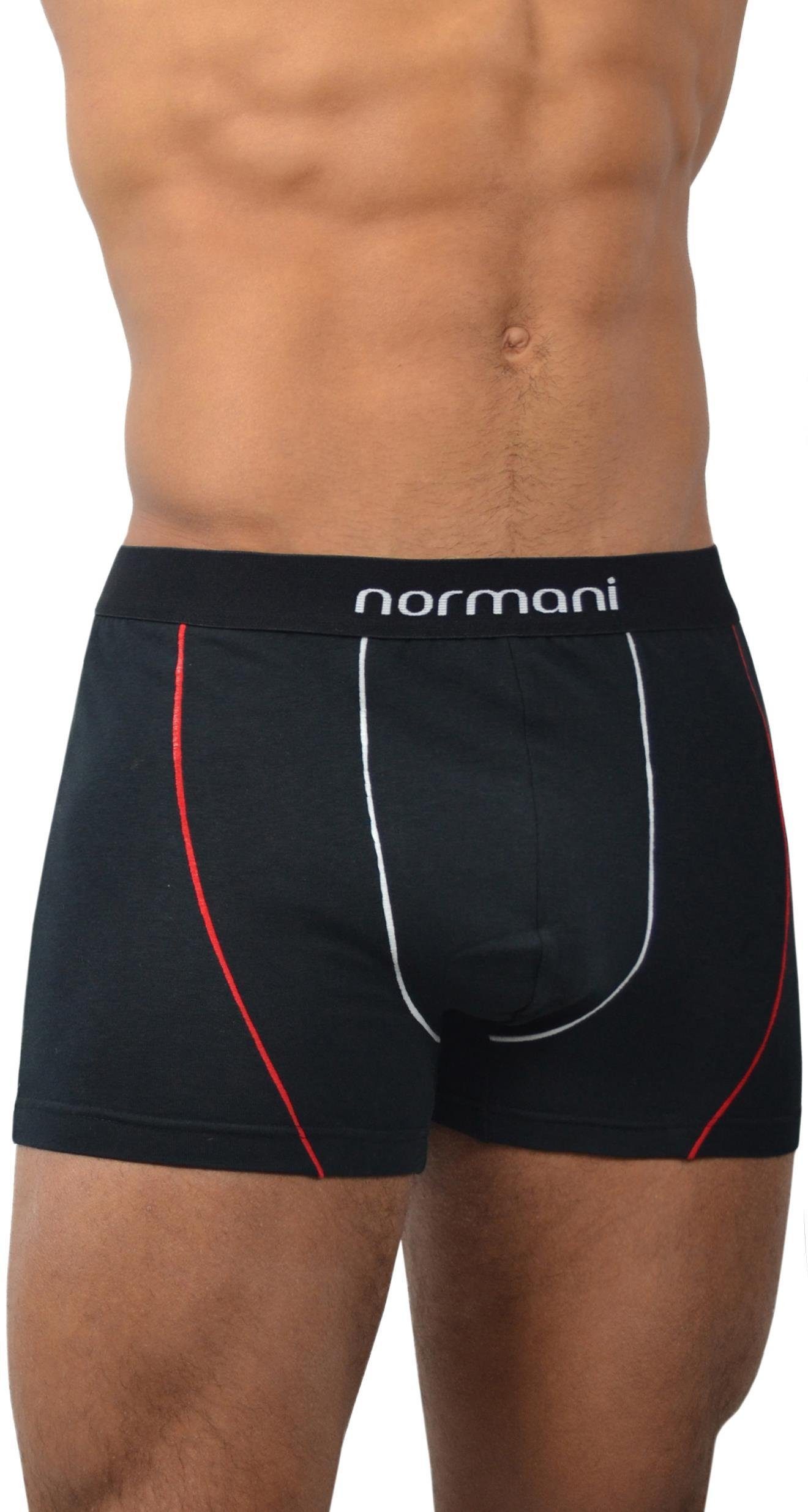 normani Retro Boxer 6 Stück Retro Boxershorts aus Baumwolle Unterhose aus atmungsaktiver Baumwolle