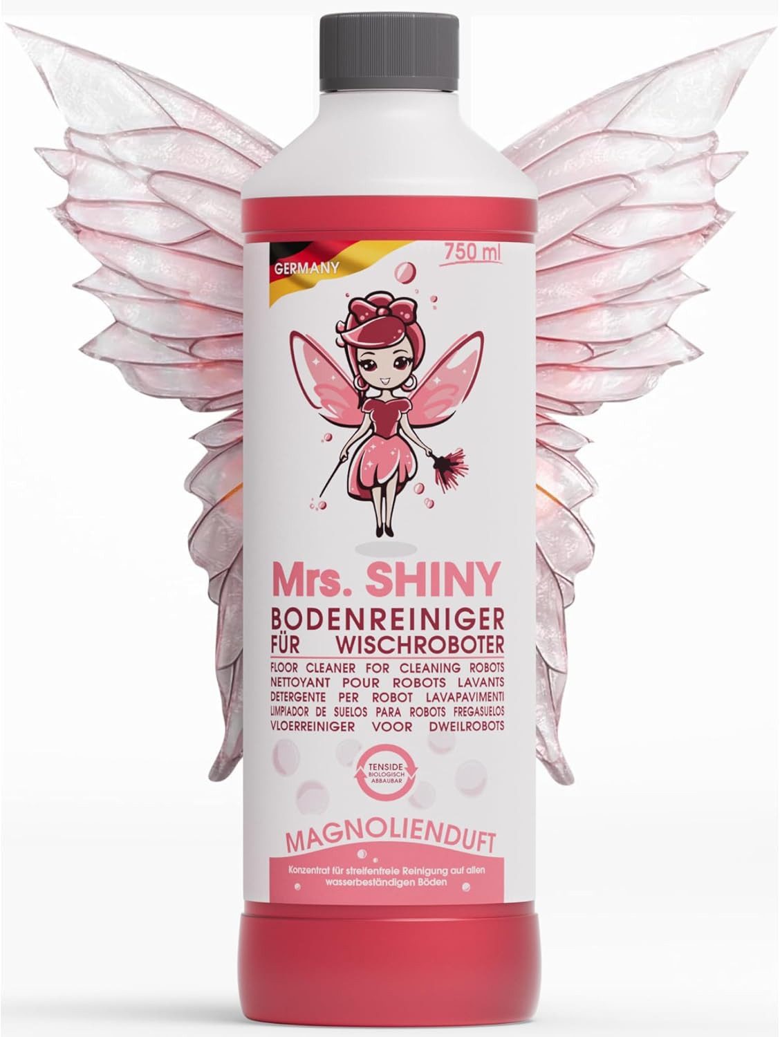 Mrs Shiny Wischroboter Mrs. Shiny-Bodenreiniger für Wischroboter 750ml Konzentrat
