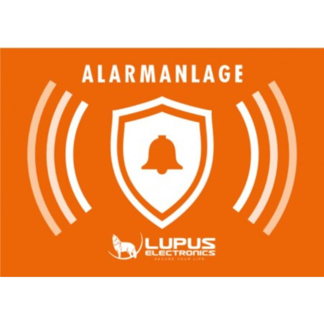LUPUS ELECTRONICS Aufkleber: Alarmanlage Alarmanlage