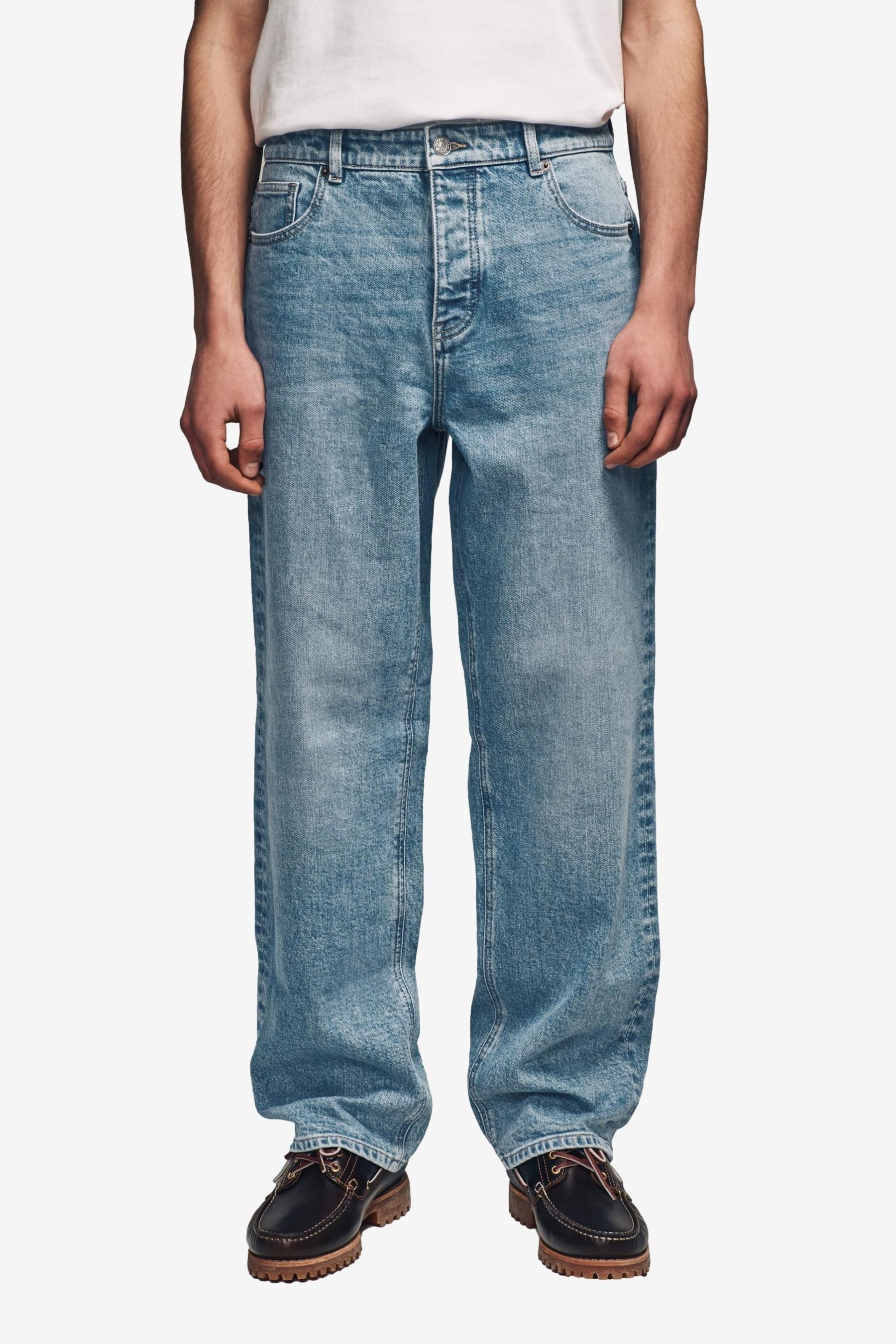 Next Relax-fit-Jeans Authentische Relaxed Fit Stretch-Jeans günstig online kaufen