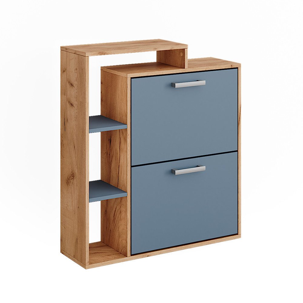 Vicco Schuhkipper Orlando, Goldkraft Eiche/Blau, 80 x 90 cm (1 St) günstig online kaufen