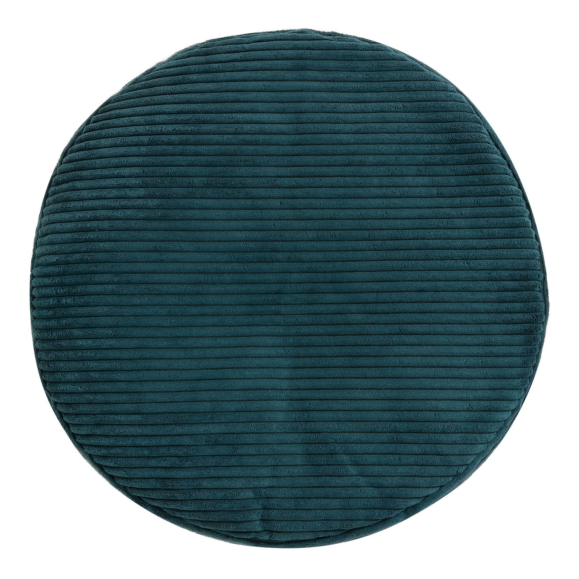 icon Pouf XL aus Cord „Milano“, mit Füllung, 55x55x35, Made in Germany – Bild 3 von 5