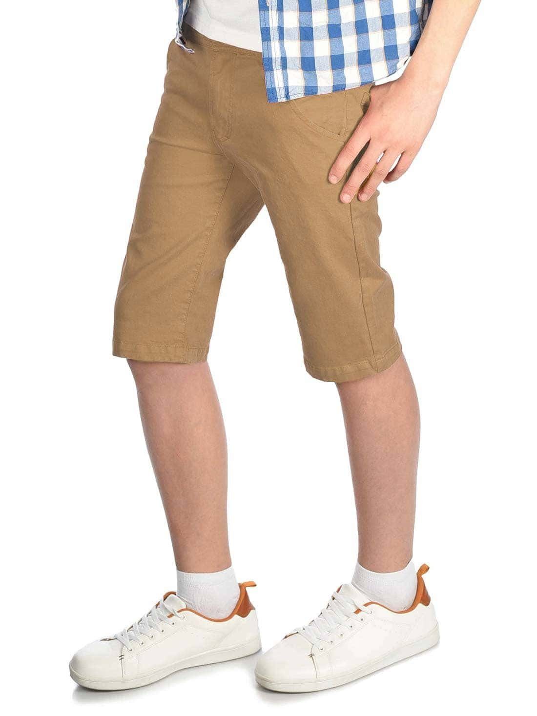 BEZLIT Chinoshorts elastischem Beige Kinder Chino (1-tlg) Jungen mit Bund Shorts