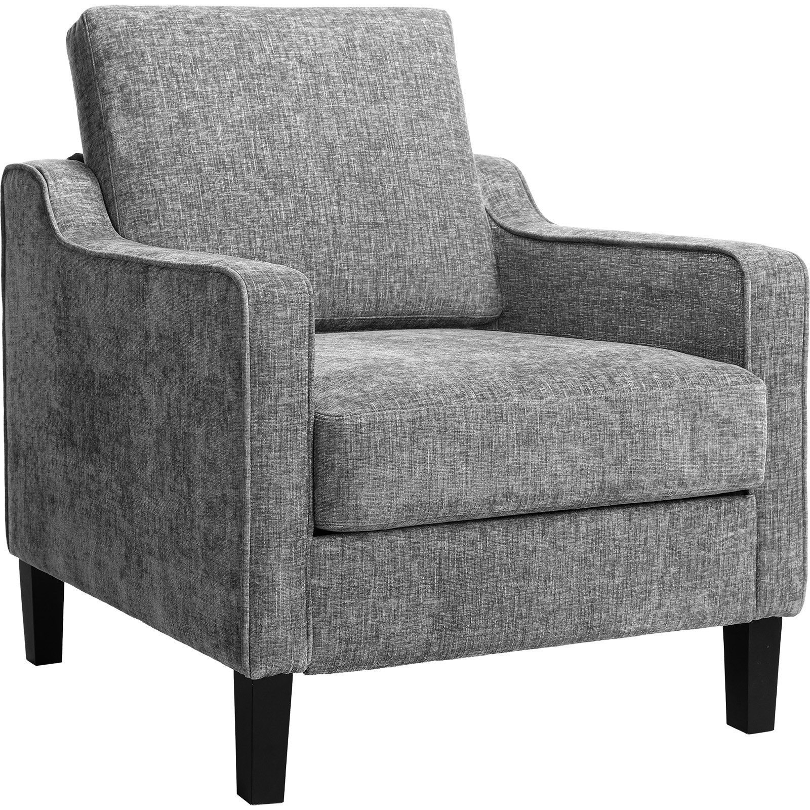 TLGREEN Loungesessel Accent Sessel mit Kissen,Chenille Polstersessel – 75×71×90 cm (Bequemes Einzelsitz-sofa),Lesesessel bequem, fur Wohnzimmer, Büro & Wohnung,Apartment