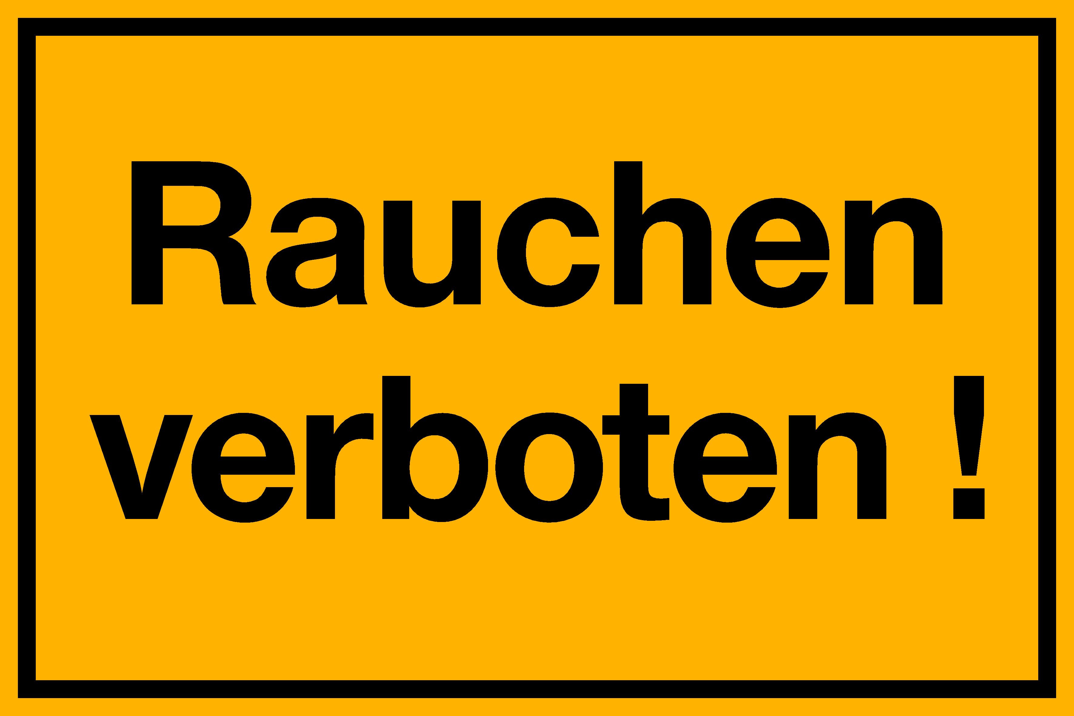 Wichelhaus Hinweisschild Rauchen verboten Hinweisschild – 200x300 mm, wetterfest & robust