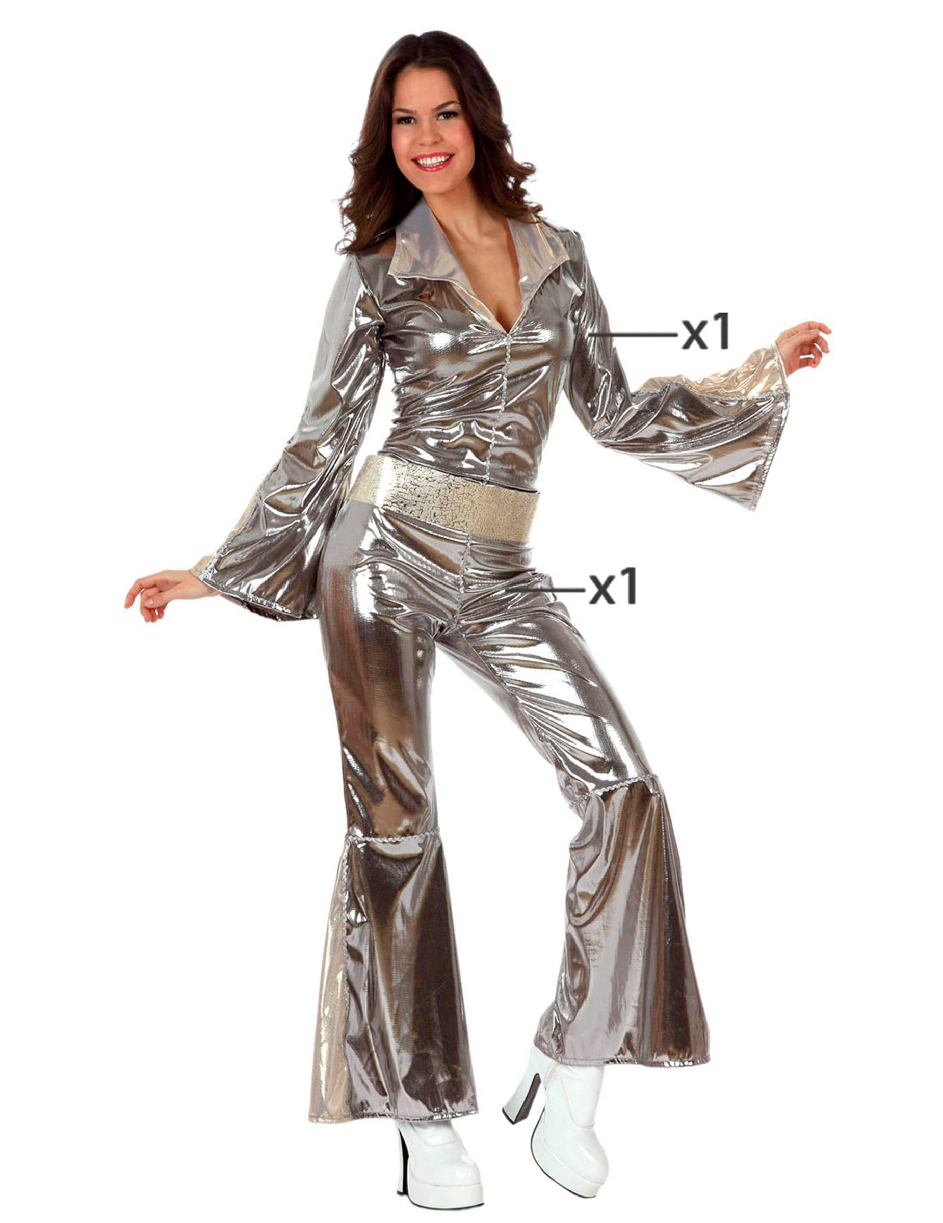 JADEO Kostüm Sexy Disco-Jumpsuit Damenkostüm 70er Jahre-Kostüm für Damen Ka günstig online kaufen