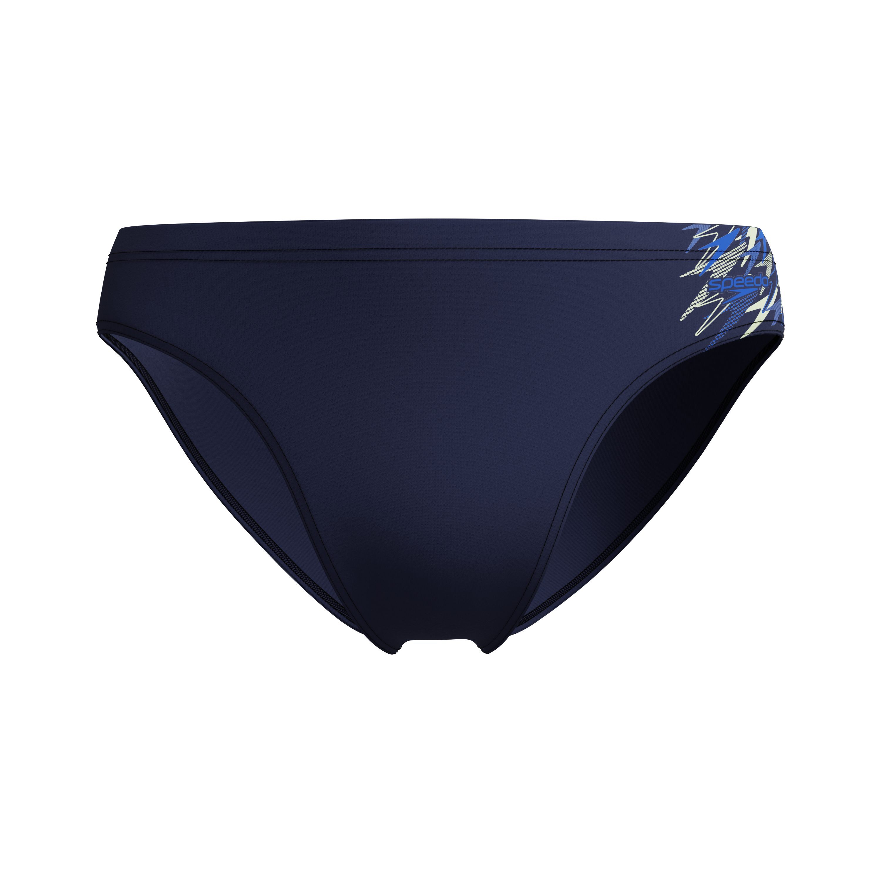 Speedo Badehose Medley Logo Brief mit Frontfutter, mit innenliegendem Kordelzug, vier-Wege-Stretch