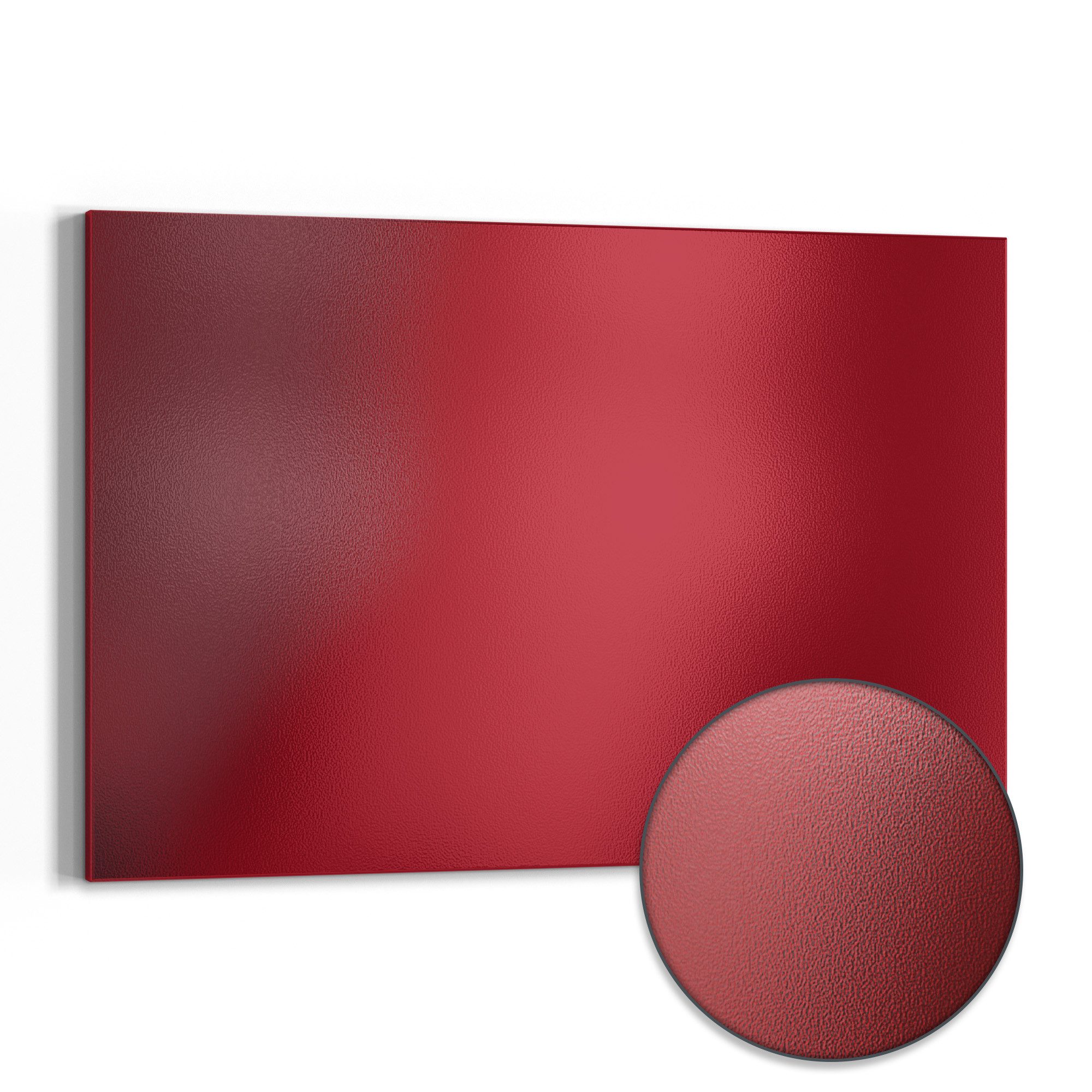 DEQORI Magnettafel 'Unifarben - Dunkelrot', Metall Whiteboard für alle Magnete, Magnetboard magnetisch