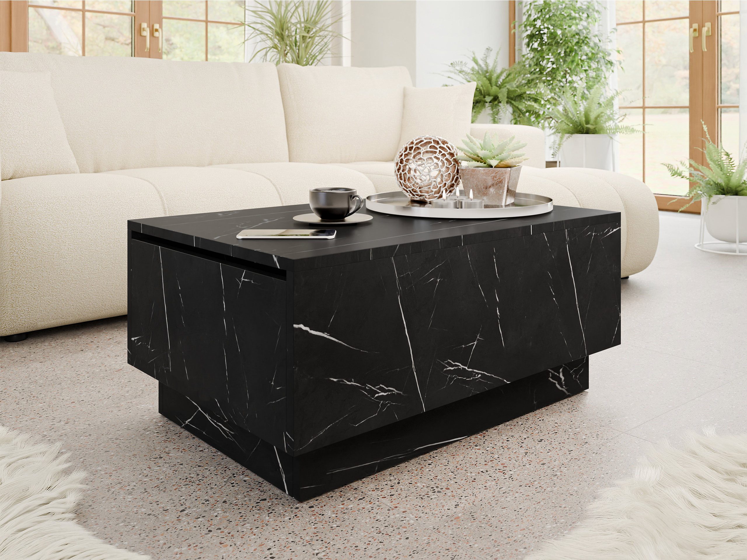 MIRJAN24 Couchtisch Moon 90x60 (mit Stauraum), günstig online kaufen