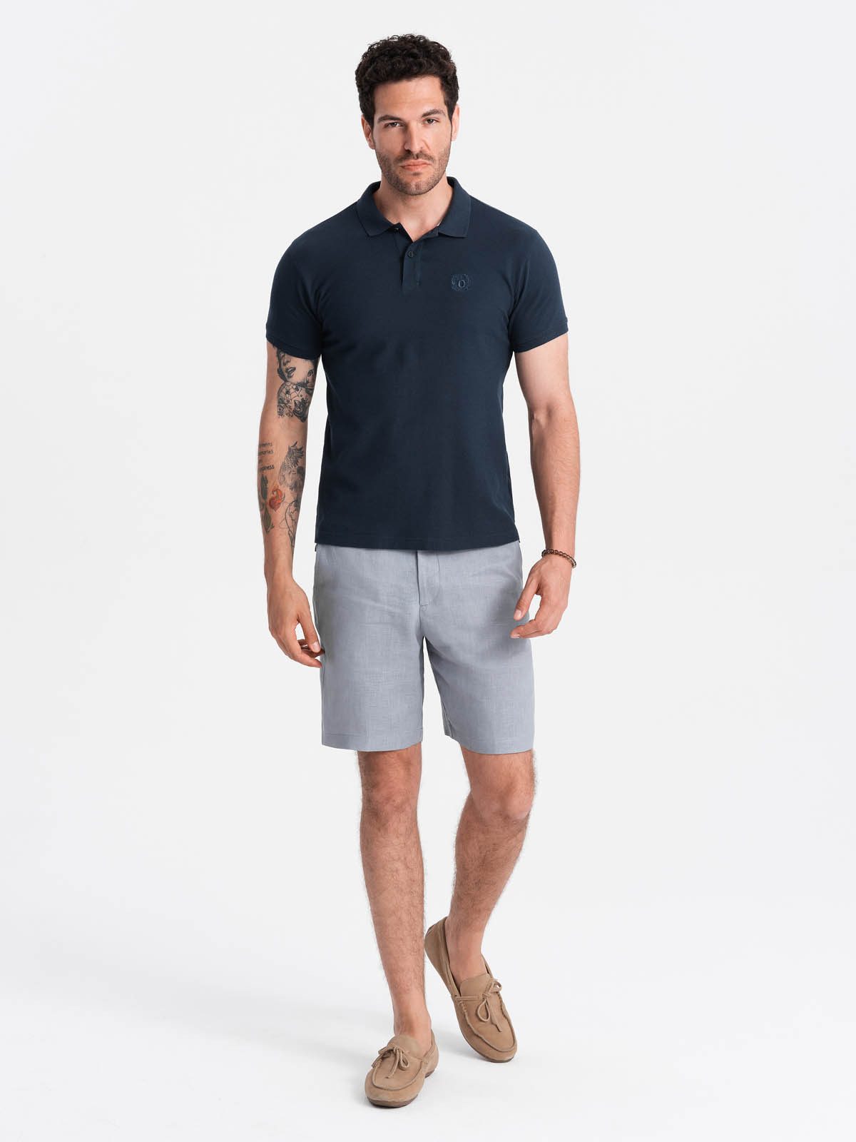 OMBRE Poloshirt Herren-Poloshirt aus Piqué-Strick BASIC günstig online kaufen