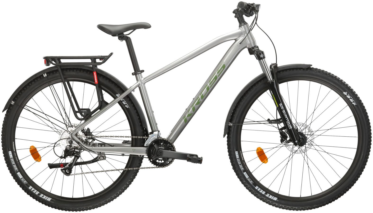 Kross Mountainbike KROSS MTB Все бренды Hexagon 4.0 27,5" silber, 16 Gang Shimano ACERA M3020 Schaltwerk, Kettenschaltung