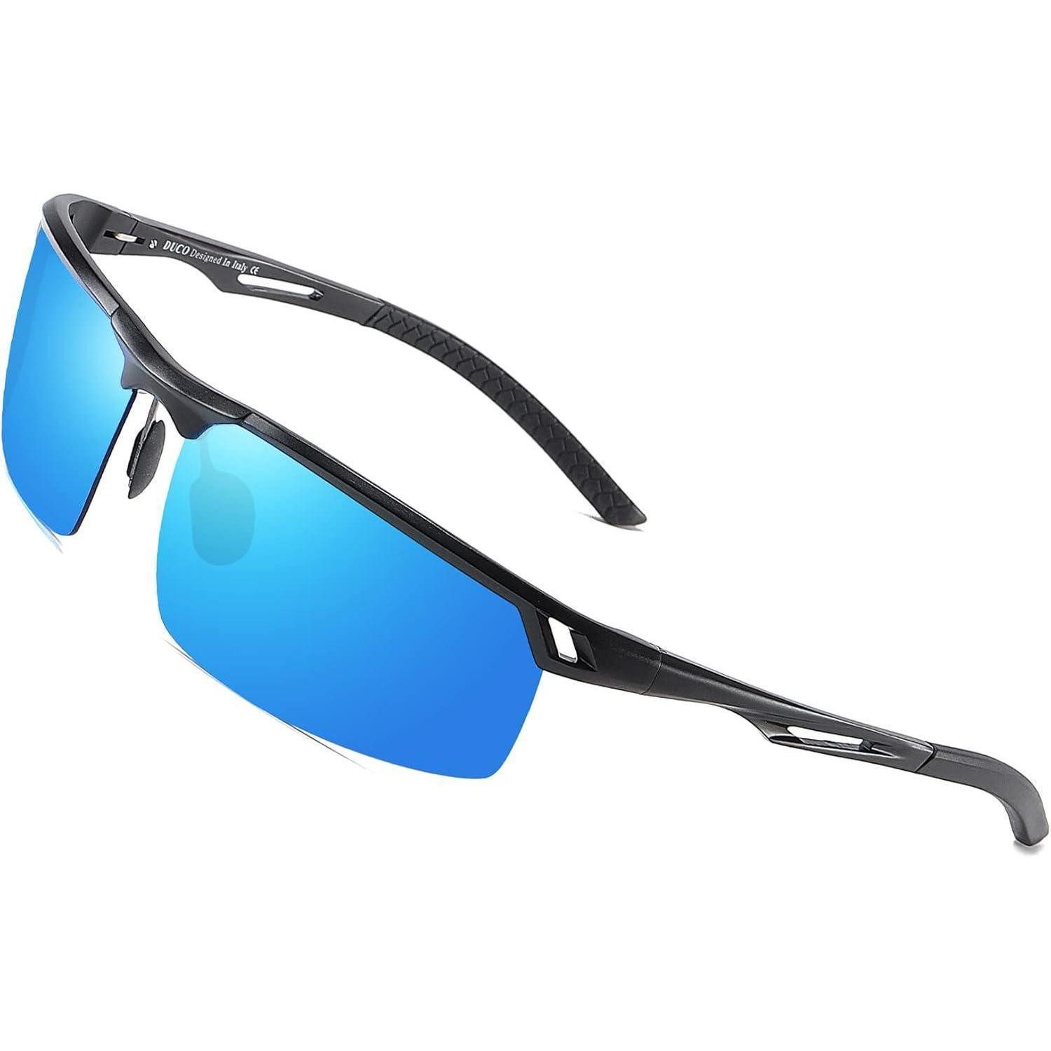 LuxusKollektion Retrosonnenbrille Sonnenbrille Herren polarisierte ultraleicht AlMg-Rahmen