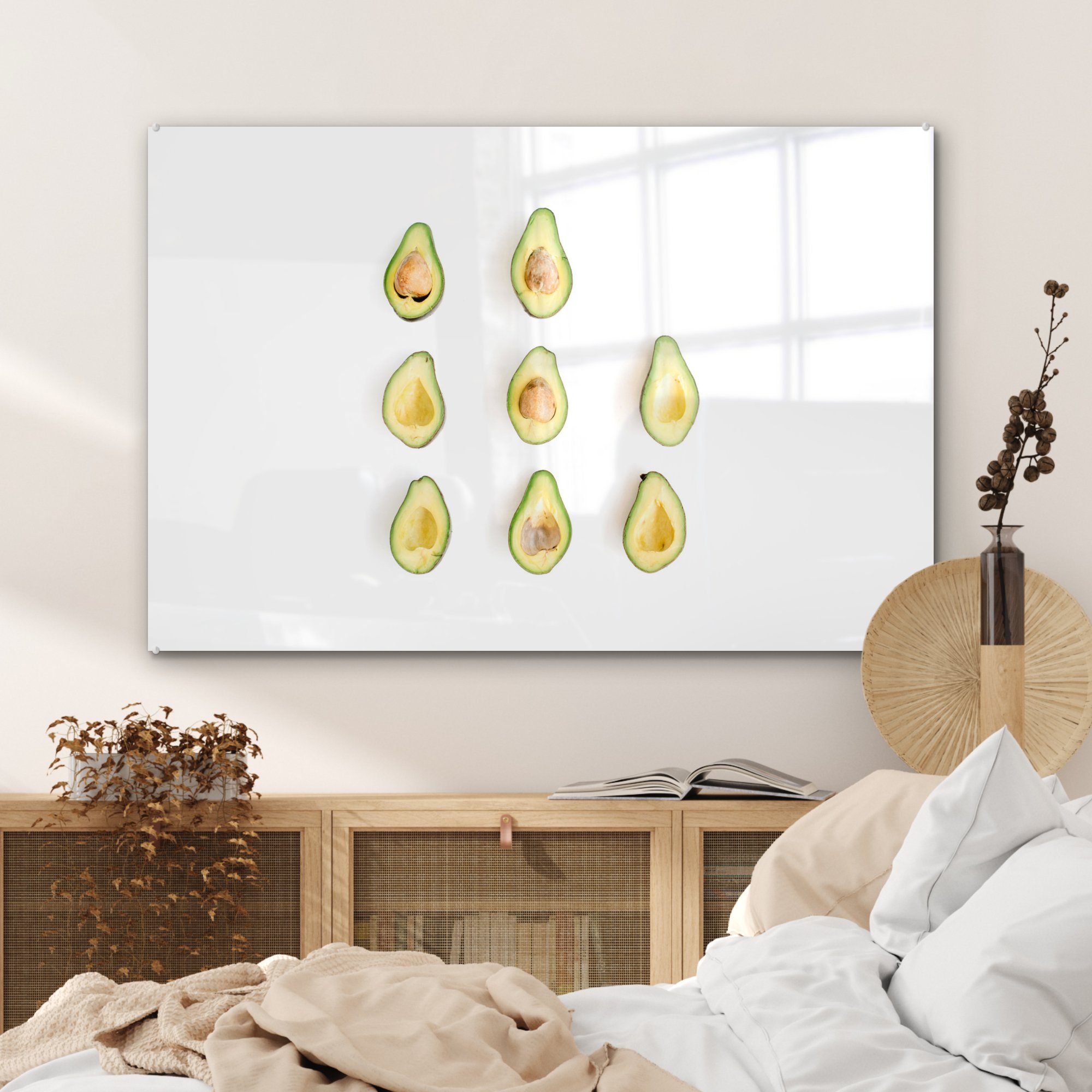 - Tropisch, St), - Wohnzimmer Acrylglasbilder Schlafzimmer Acrylglasbild MuchoWow & (1 Grün Avocado