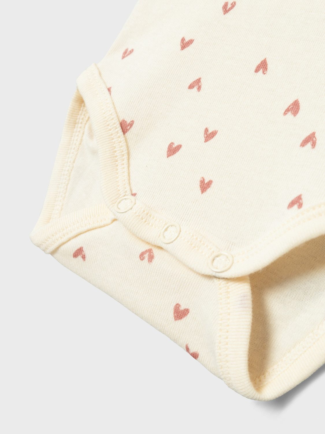 Name It Body NBFBODY für Mädchen mit Herzprint und weicher Baumwolle (Packung, 2-tlg) normal, Jersey, Rundhals