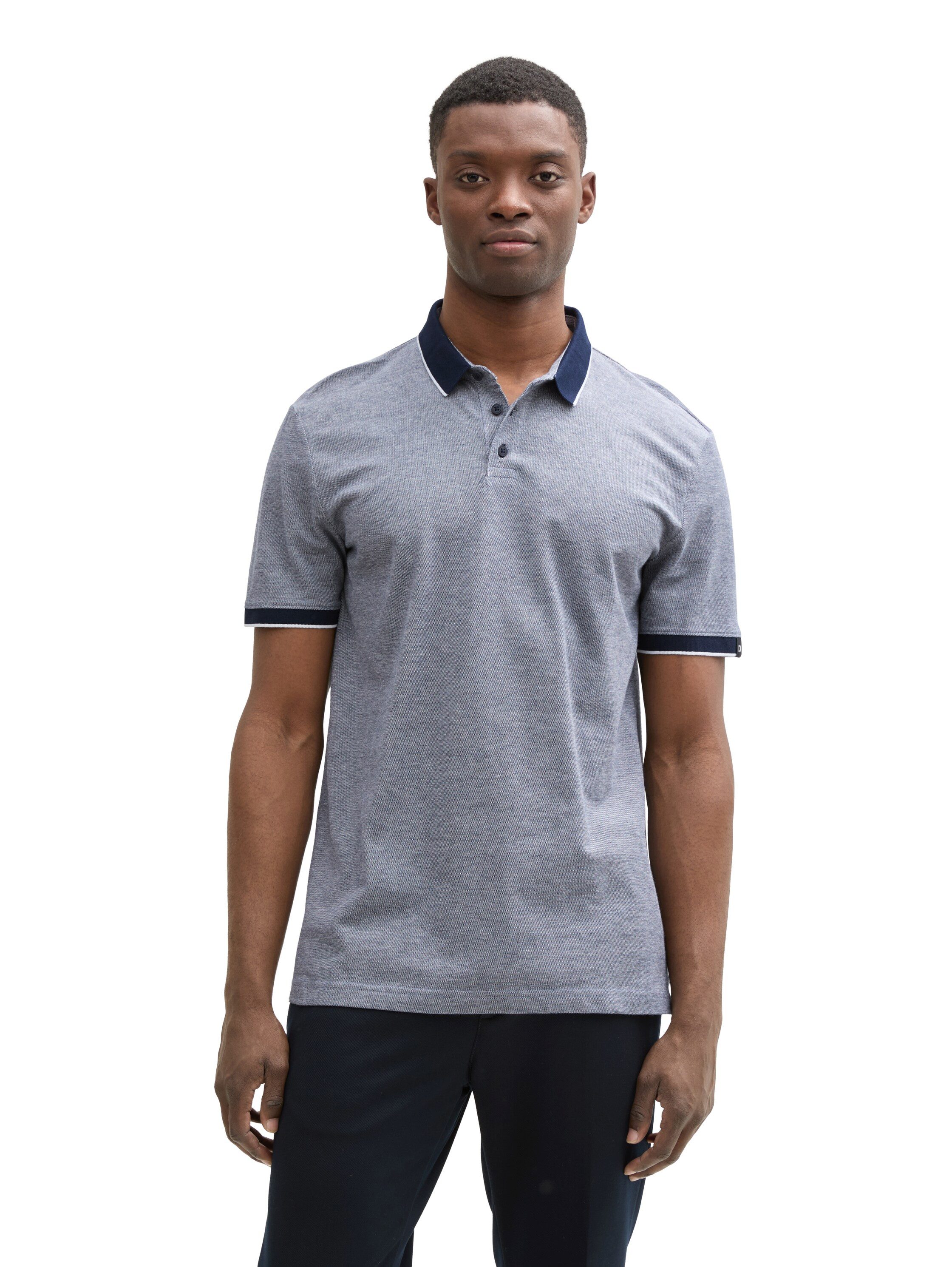 TOM TAILOR Denim Poloshirt mit Kontrastdetails günstig online kaufen