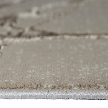 Teppich Designer Teppich Ästemuster in beige, TeppichHome24, rechteckig