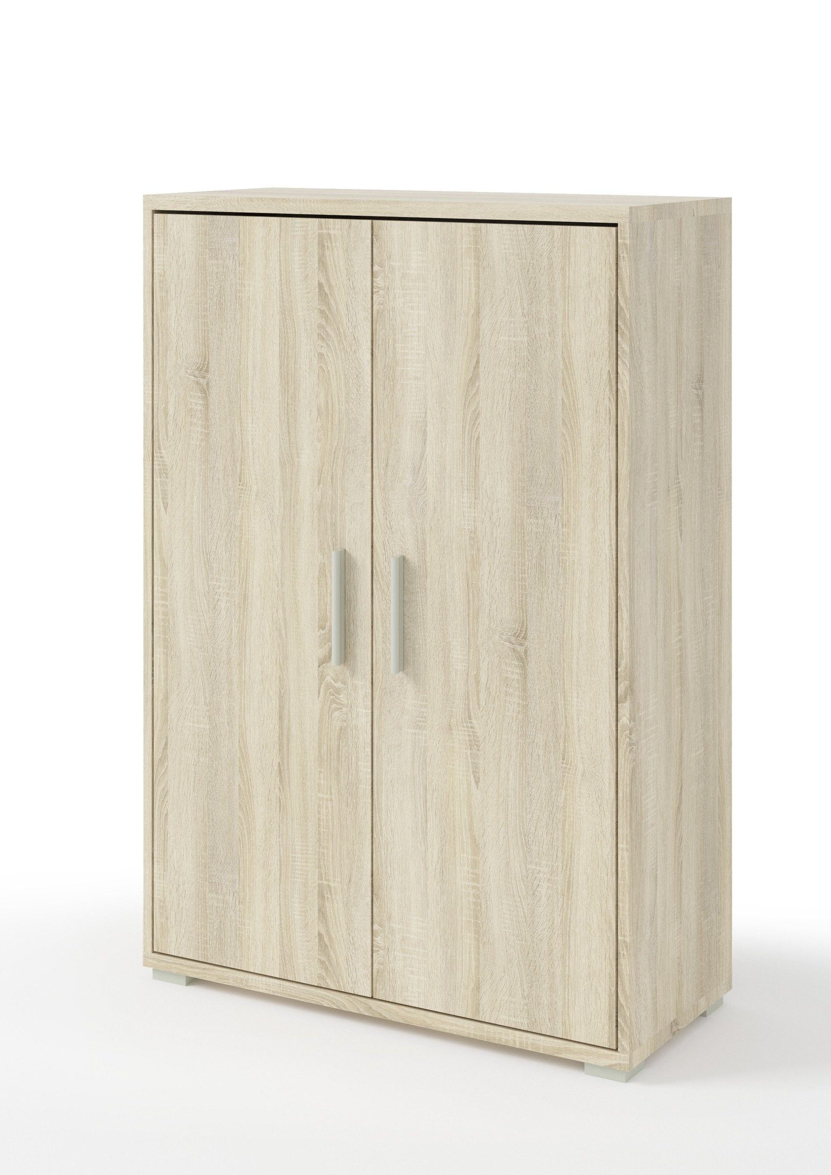 Bega Consult Aktenschrank in Sonoma/Eiche mit 2 Türen und 3 Fächern (BxHxT: 79,1x114x35 cm)