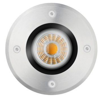 LEDANDO LED Einbaustrahler LED Bodeneinbaustrahler Set - Schwenkbar und Dimmbar - 7W LED GU10 von