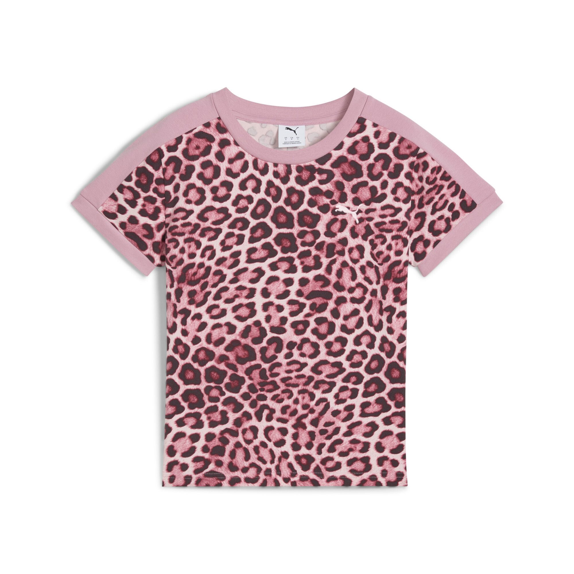 PUMA T-Shirt T7 Leo Luxe Slim T-Shirt Damen