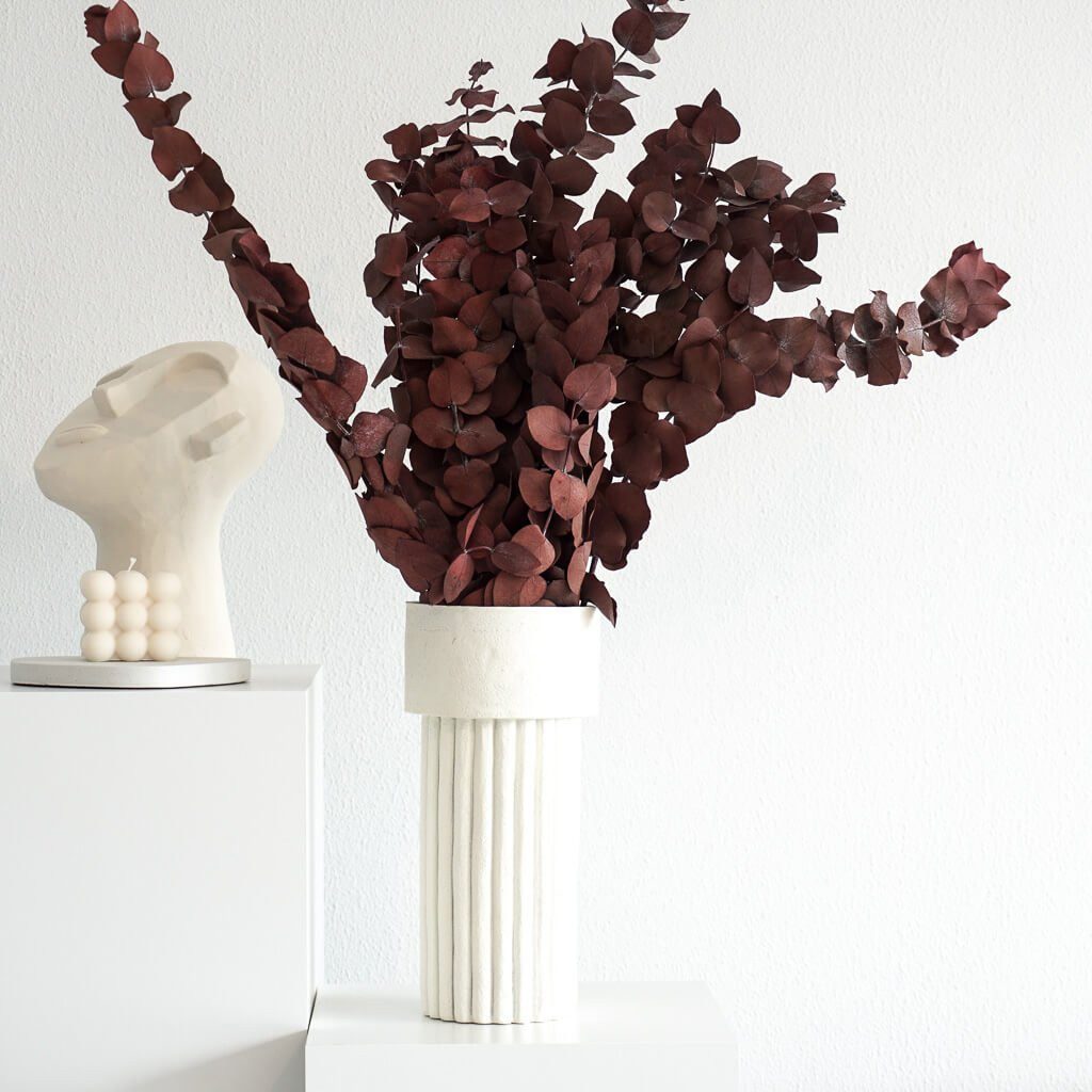 Trockenblume Konservierter Eukalyptus Cinerea 60–70 cm – halbes Bund, Trockenblumen Eukalyptus, LYKKE & You, konserviert, kein Wasser benötigt, charakteristischer Duft