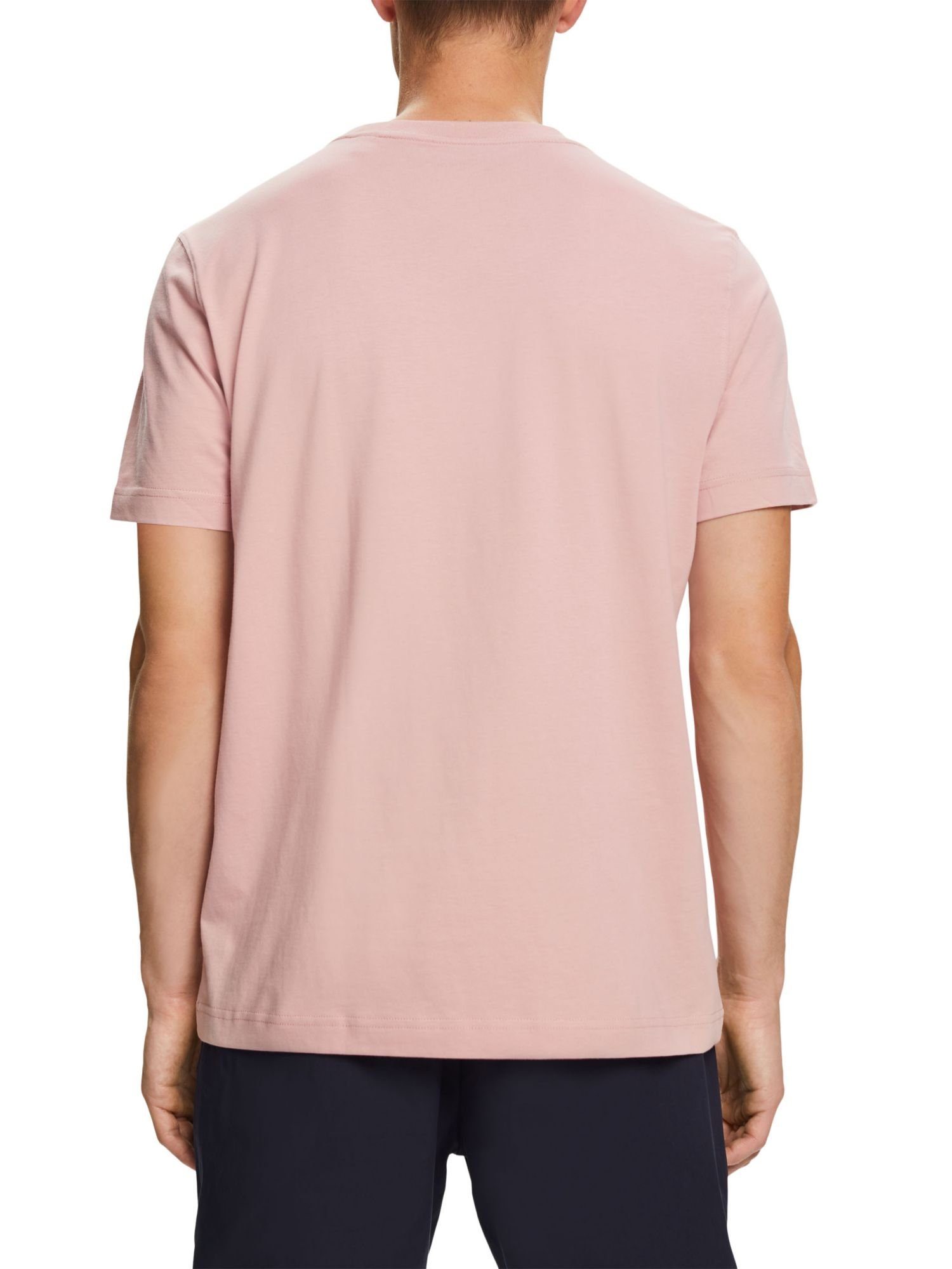 (1-tlg) PINK aus mit Esprit Baumwolljersey OLD T-Shirt T-Shirt Grafikprint
