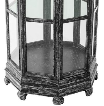 Casa Padrino Vitrine Designer Vitrinenschrank Schwarz 86 x 86 x H. 207 cm - Luxus Hotel & Boutique Möbel