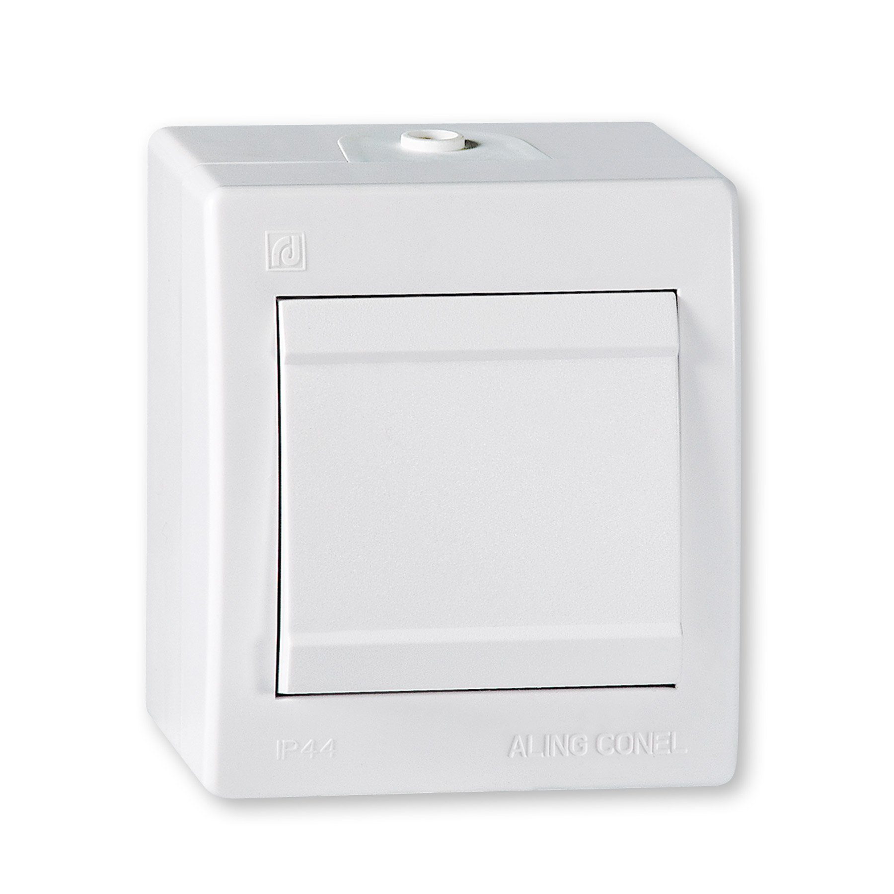 Aling Conel Lichtschalter Power Line Aufputz-Schalter ohne Glimmlampe (Packung), IP 44
