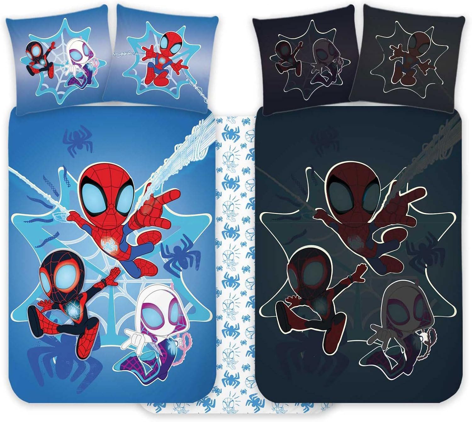 BrandMac Kinderbettwäsche Spidey Kinderbett Bettwäsche Set 100x135 cm + 40x günstig online kaufen
