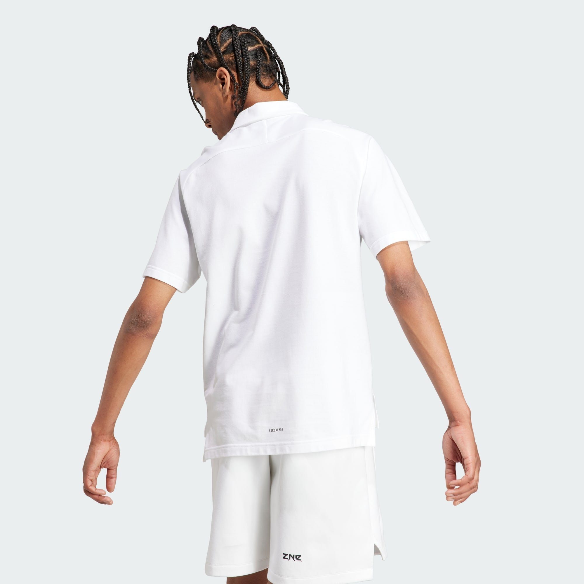 ADIDAS White PREMIUM Sportswear Z.N.E. POLOSHIRT adidas T-Shirt