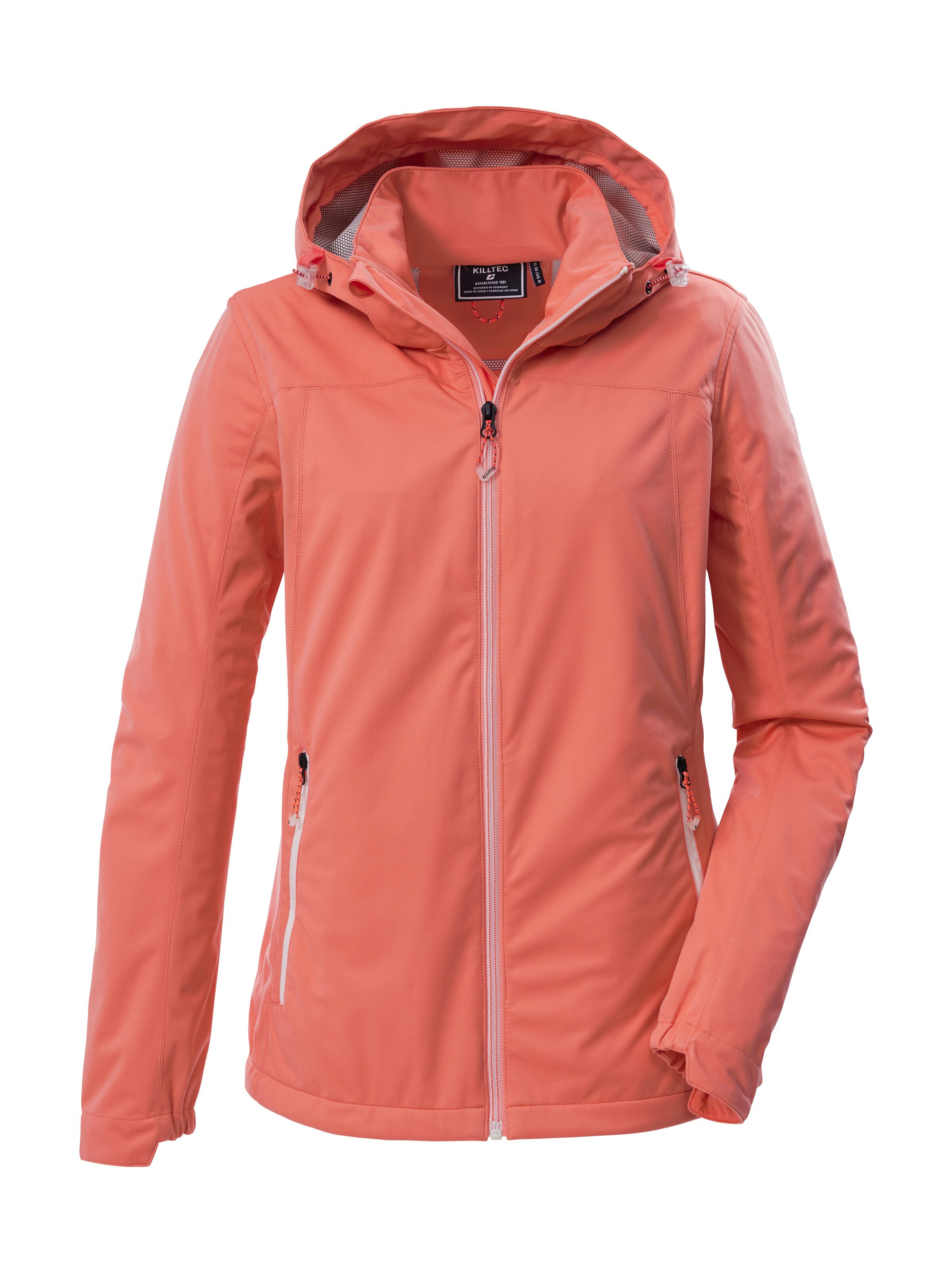 Killtec Softshelljacke KOS 69 WMN SFTSHLL JCKT Winddichte, wasserabweisende Damenjacke mit abnehmbarer Kapuze