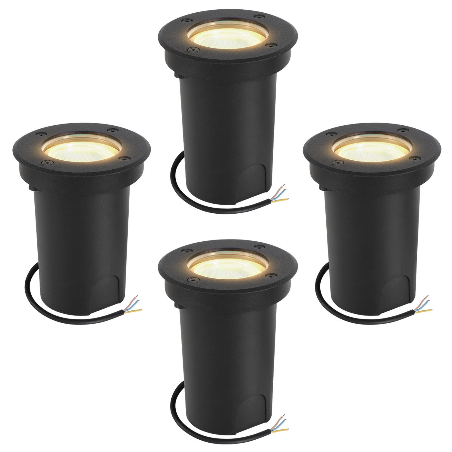 Clanmacy Gartenstrahler 3W LED Bodenleuchte Schwenkbar günstig online kaufen