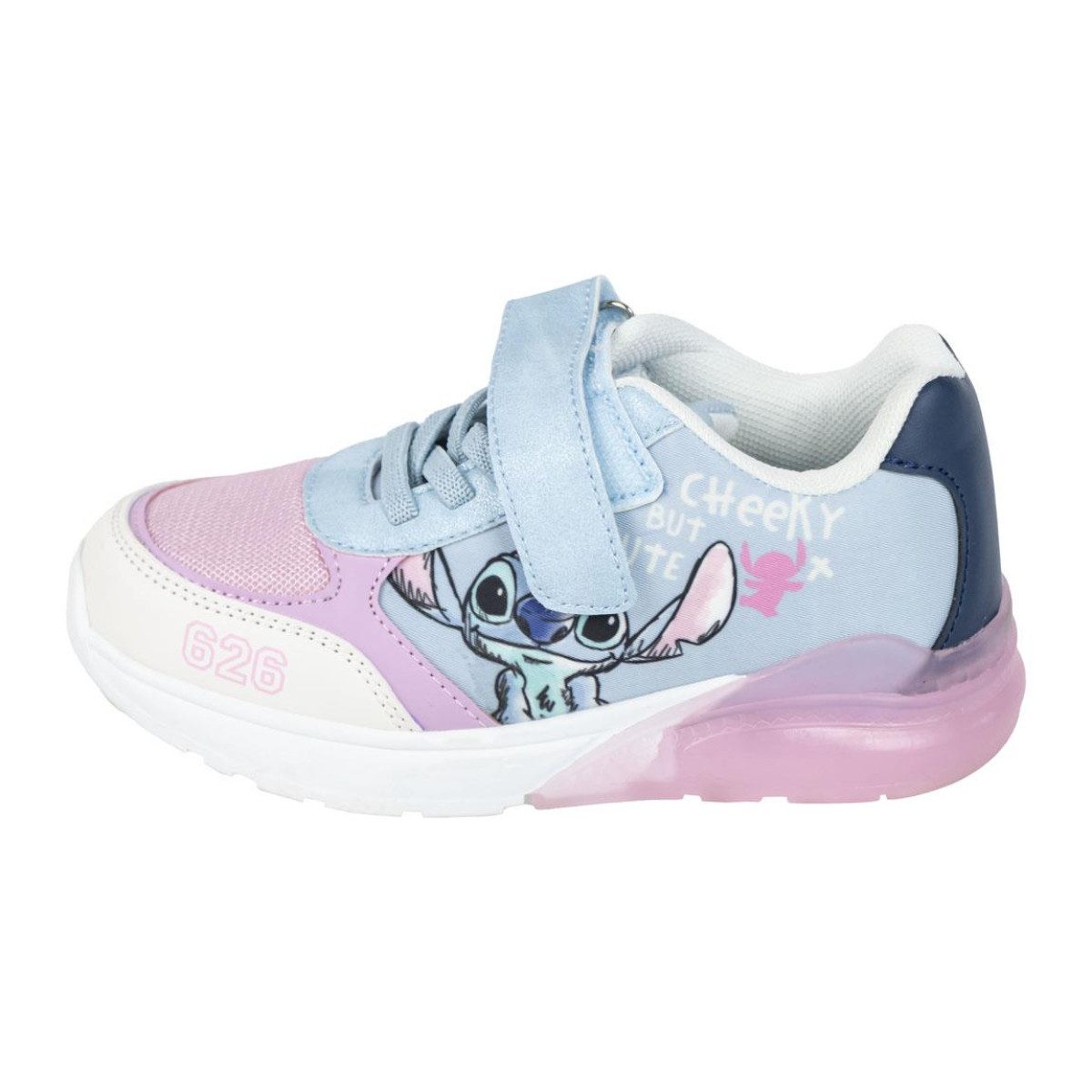 Disney Stitch Sneaker für Kinder mit robuster TPR Außensohle und Lichteffekt Sneaker