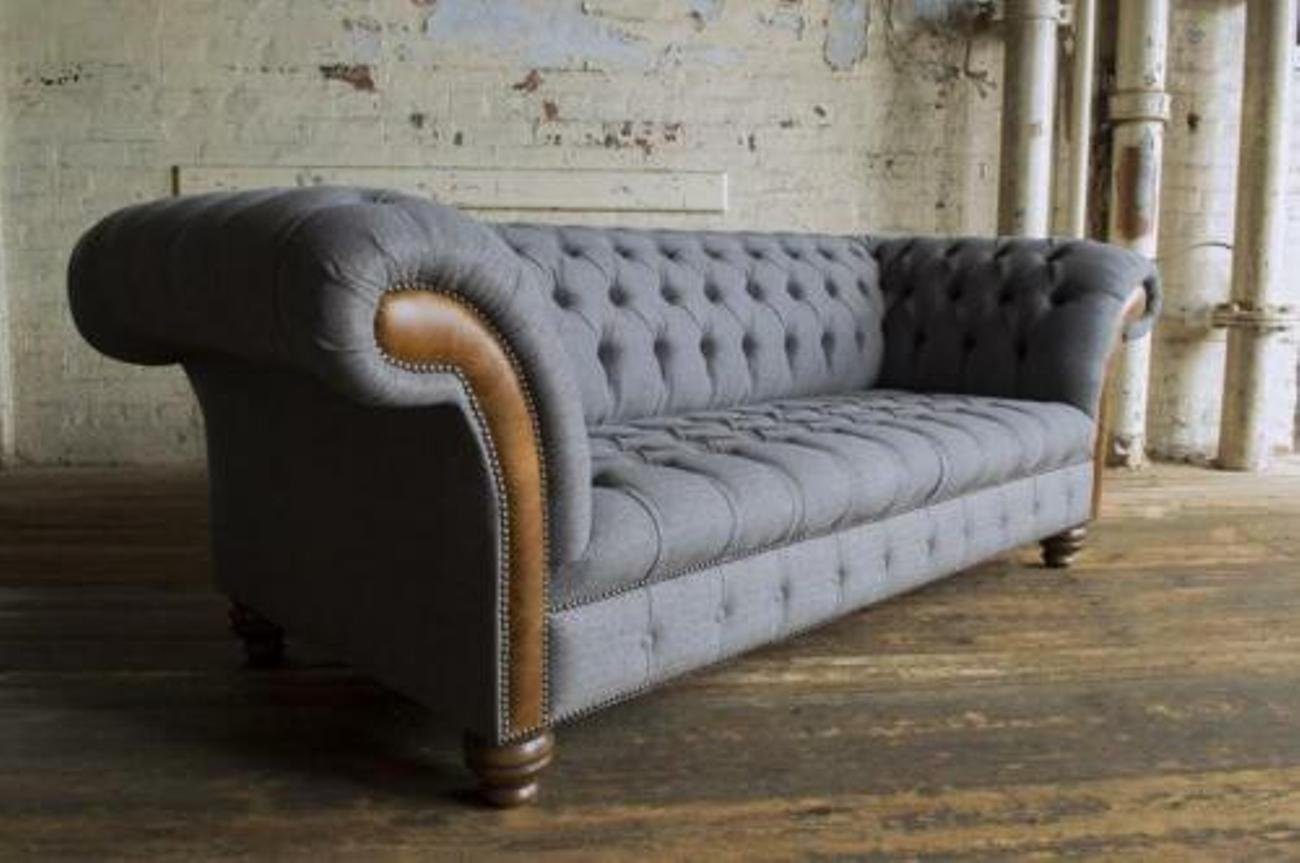 Europe 3-Sitzer Made Couch XXL JVmoebel 3 Chesterfield Couchen Polster Sitzer Sofa in Elegante, Textil