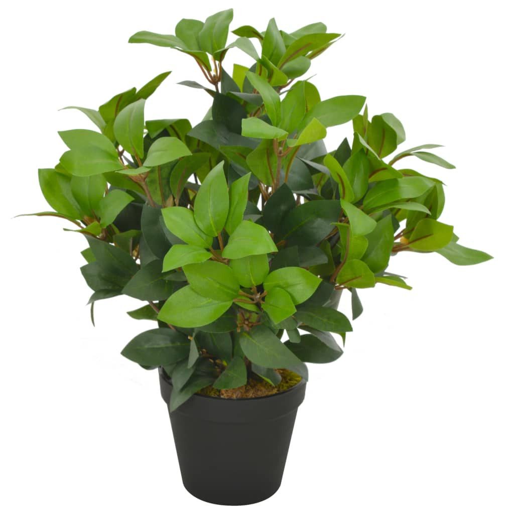 Künstliche Zimmerpflanze Künstliche Pflanze Lorbeerbaum mit Topf Grün 40 cm