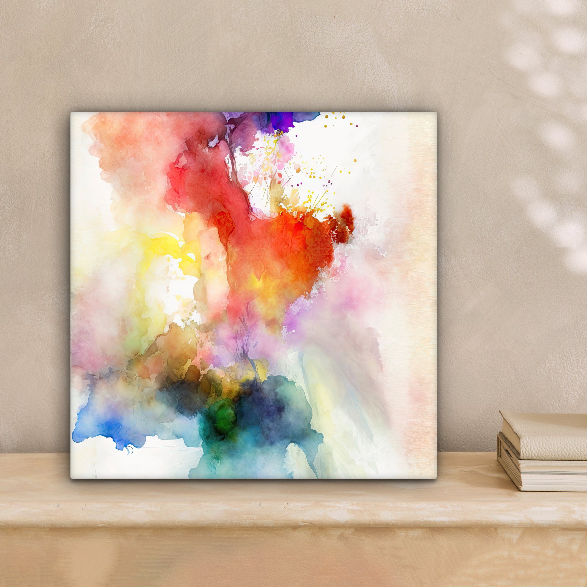 OneMillionCanvasses® Leinwandbild Aquarell - Regenbogen - günstig online kaufen