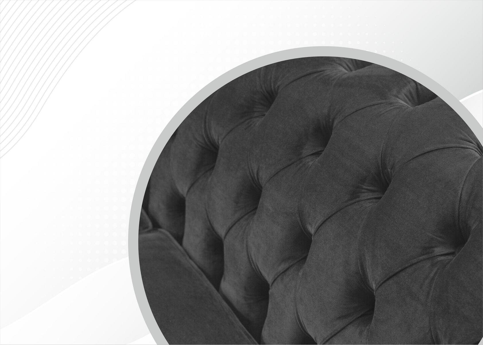 Chesterfield Design Sofa cm Sitzer Couch Chesterfield-Sofa, 225 3 JVmoebel