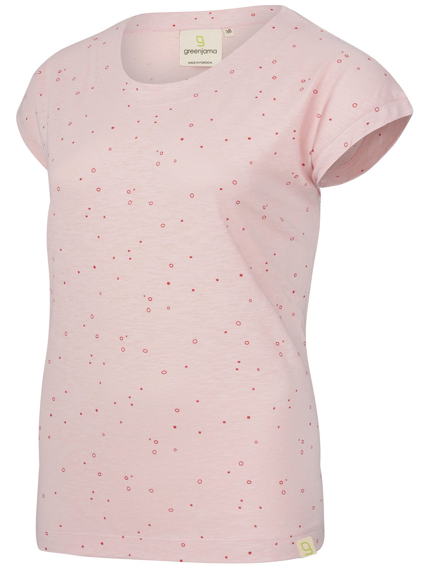 Pyjamaoberteil aus Slub Jersey mit Druck