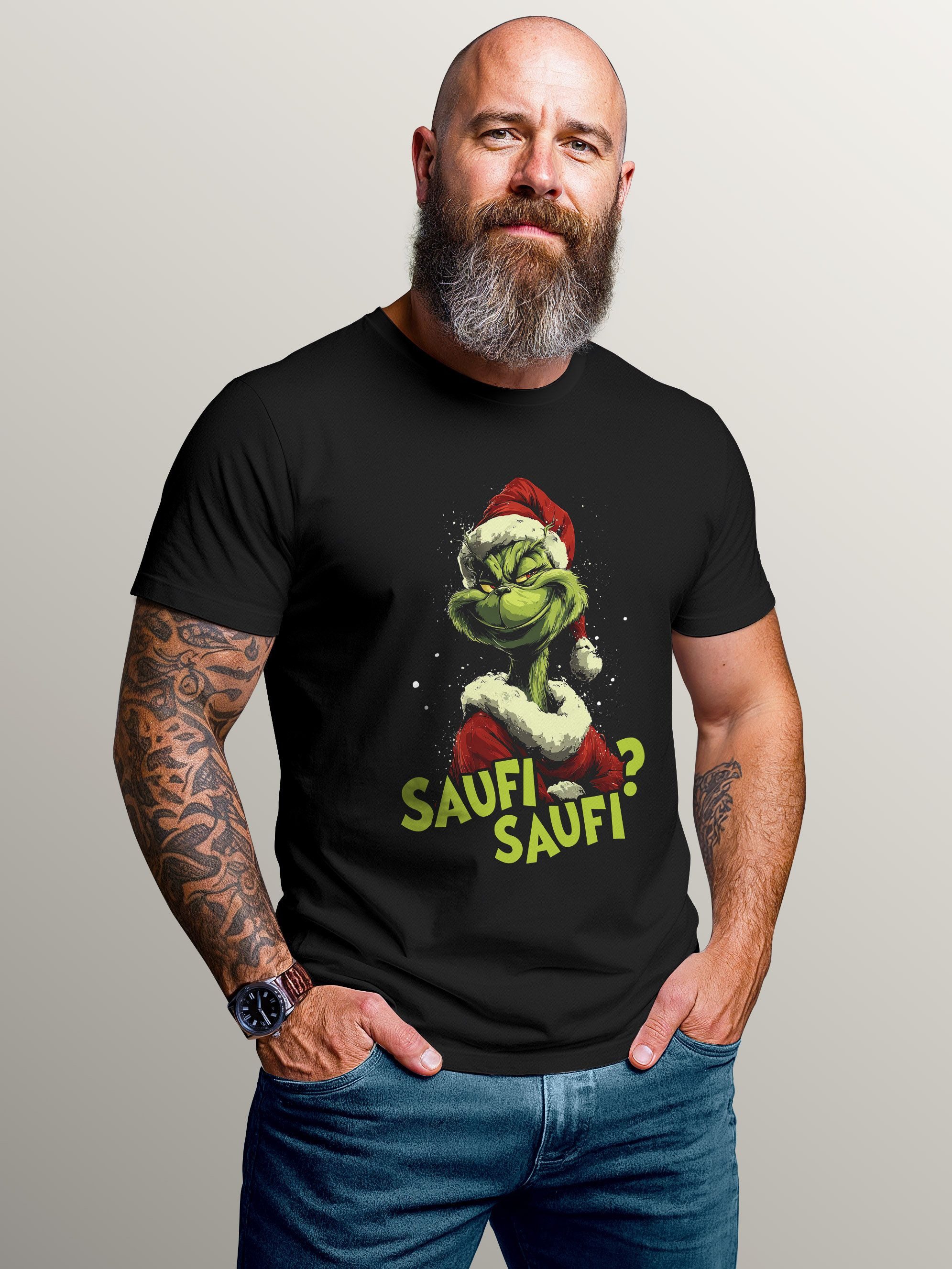 MoonWorks Print-Shirt Herren T-Shirt Weihnachten Spruch lustig XMAS Printsh günstig online kaufen